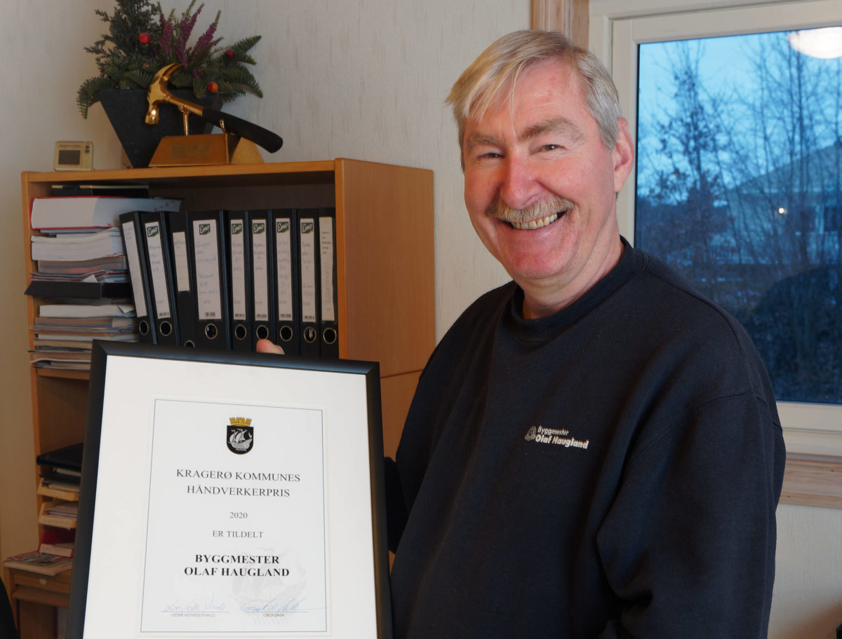 Fikk håndverkerprisen i Kragerø
