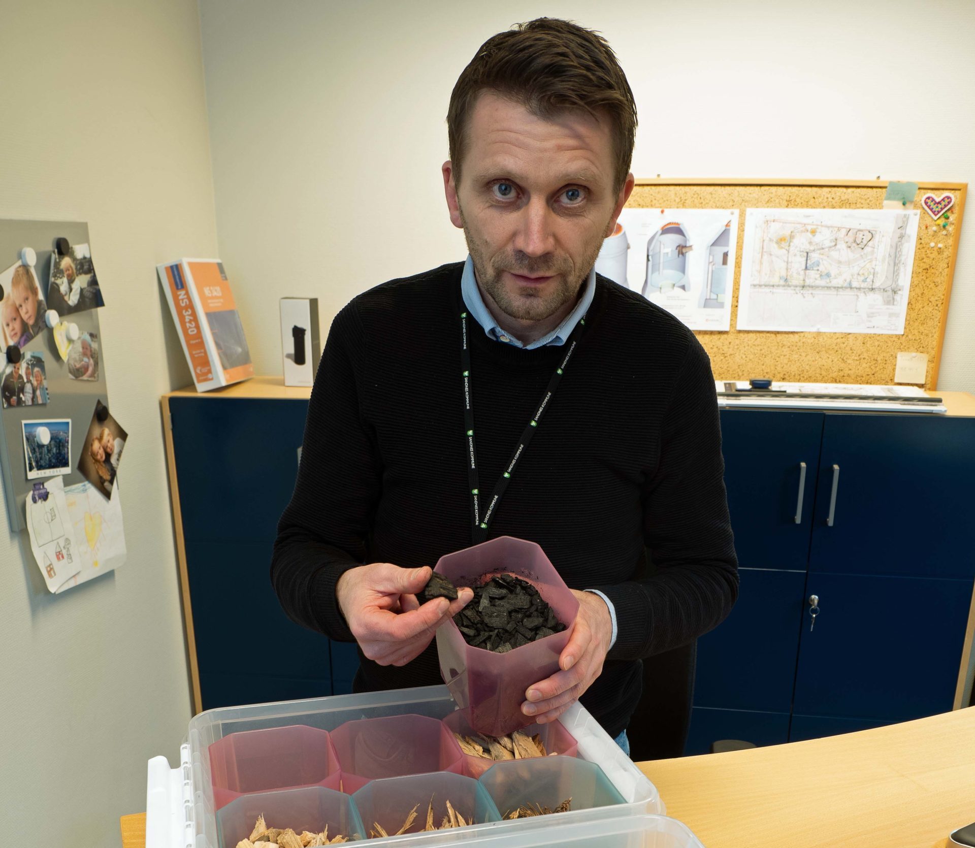 Anleggsgartner stopper flomvannet